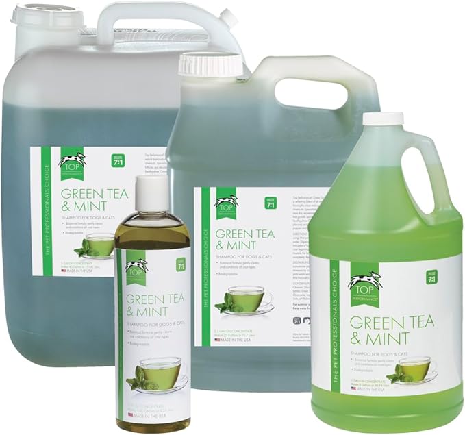 Top Performance Green Tea and Mint Puppies and Kittens Shampoo, 2-1/2-Gallon