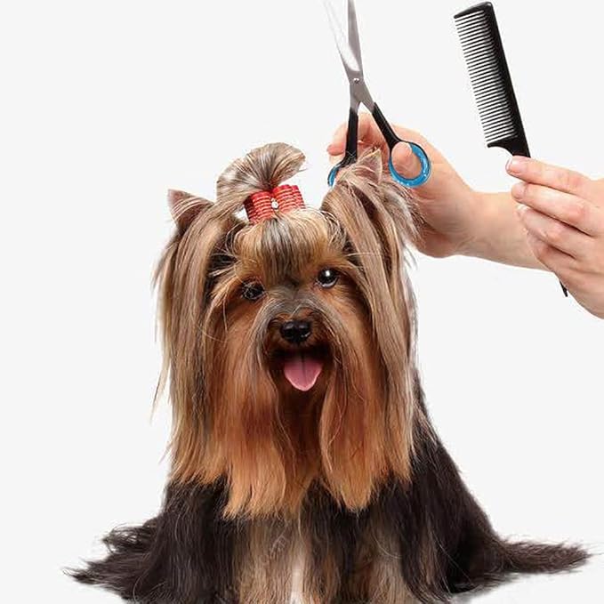 24 PCS Soft Silicone Scissors Finger Rings Dog Grooming Pet Shears Ring Thumb Inserts Finger Protector Ring Scissor Accessories for Barber Dog Hair Cutting Scissors (8 Colors)