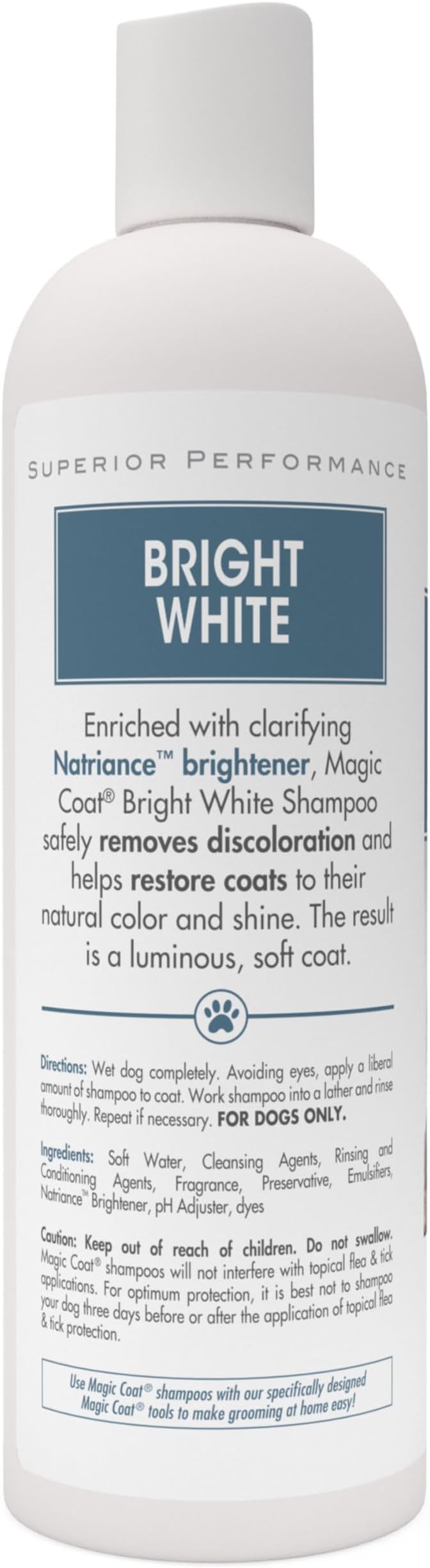Four Paws Magic Coat Bright White Dog Shampoo 16 Ounces (1 Count)