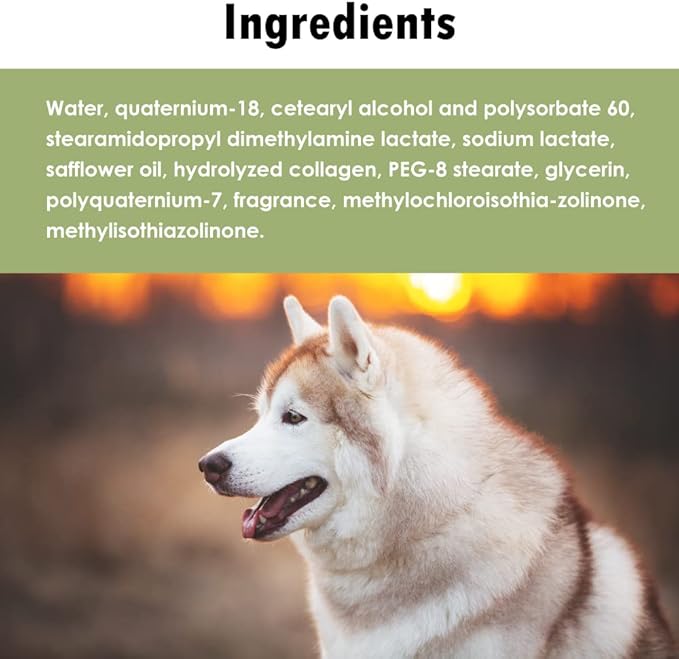 EfaLyt Creme Rinse Remedy for Pets - Hypoallergenic Formulation - Natural Moisturizing Promote Hydration - Essential Fatty Acids - 12 fl oz