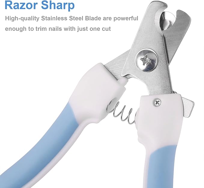 Dog & Cat Pets Nail Clippers and Trimmers with Safety Lock/Protective Guard to Avoid Over Cutting for Professional Grooming Tool for Pets