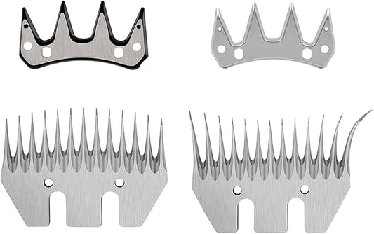 13 Tooth Sheep Shear Clipper Replacement Blades for Electric Sheep Clippers（ 2 Sets ）