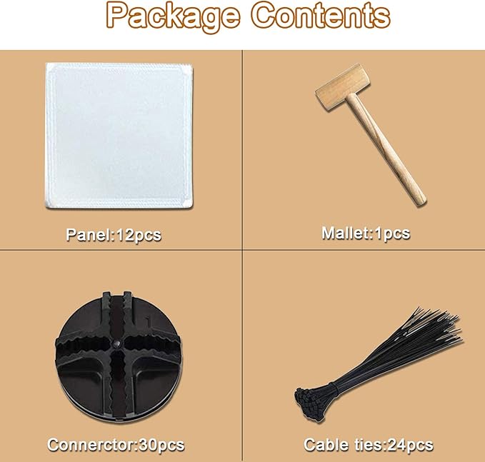 kathson Plastic Small Pet Playpen,Portable Bunny Pen,13.8" X 13.8" Rabbit Cage DIY Metal Enclosure Yard Outdoor & Indoor Fence for Cat Guinea Pig Hedgehogs Kitten Rat(12 Panels)