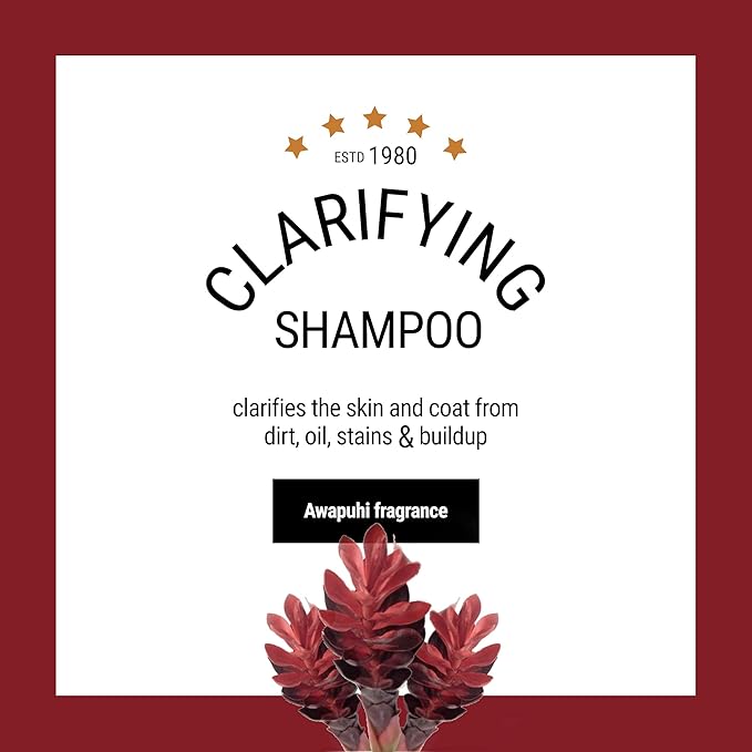 Clarifying Dog Shampoo, 1 Gallon | All Natural Ingredients, Removes Stains and Dirt, Brightens All Coat Colors, Professional Grade Grooming Shampoo, Soap and Cruelty Free