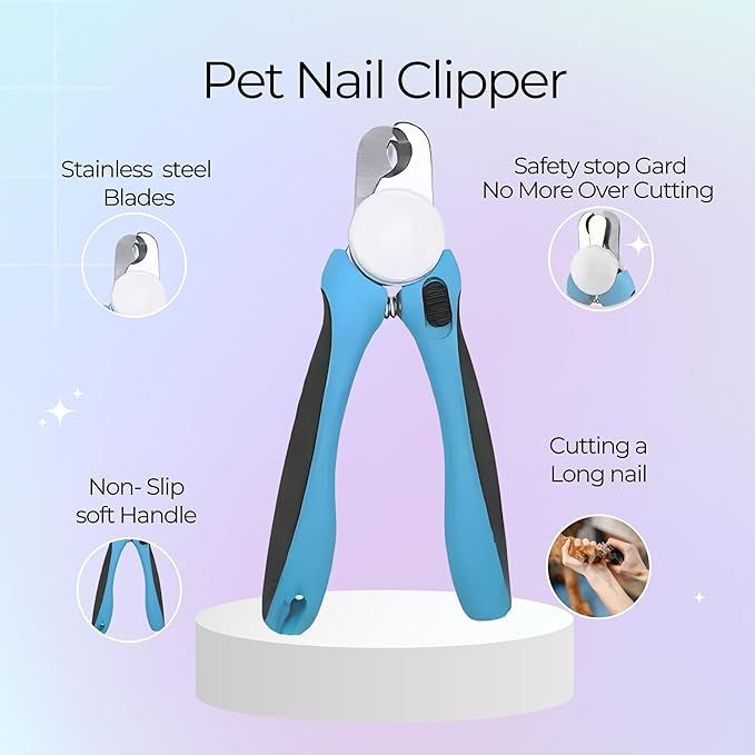 Pet Nail Clipper & Trimmer | Stainless Steal Easy and Safe Grooming Tool for Dogs,Cat