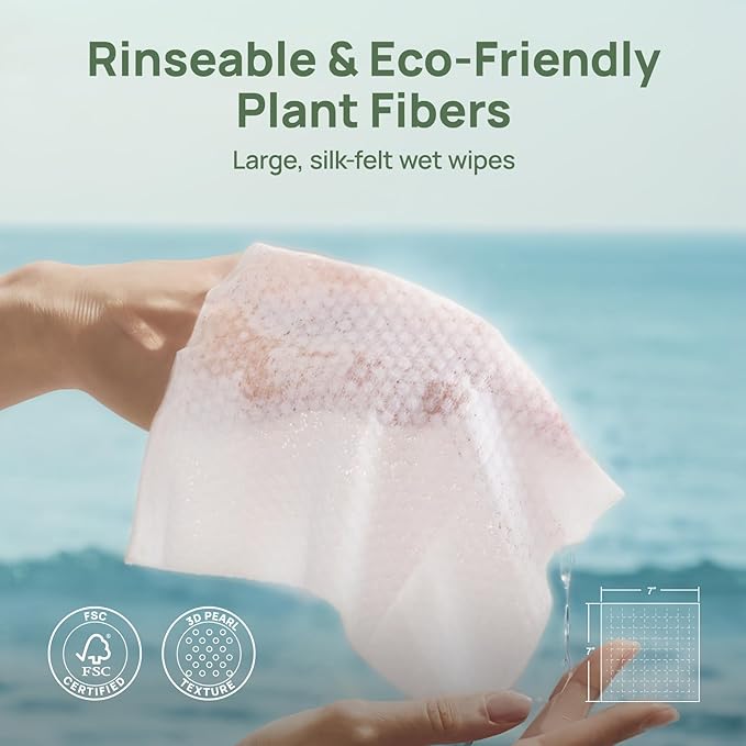 HICC PET Wipes for Dogs & Cats, Cleansing Deodorizing & Soothing Allergy Infections Anal Gland Pets Wipes with Coconut Oil - Dog Grooming Wipes for Butt and Paw - Hypoallergenic & Vet Recommended