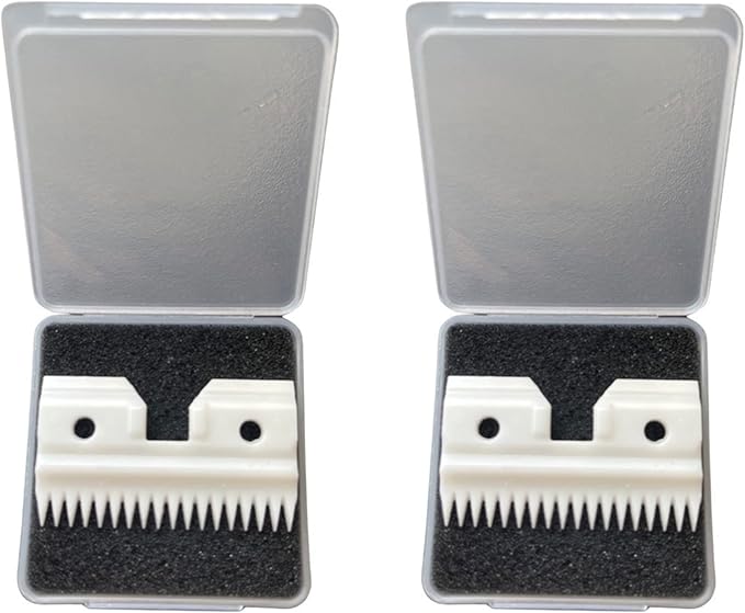 XCEL Ceramic Coarse Pet Replacement Cutter Blade Compatible with Andis, Oster A5 and Walh KM Series (2 Pack)