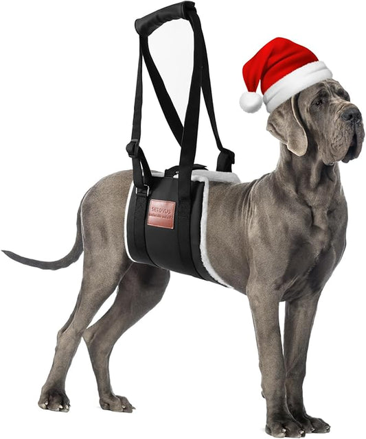 Dog Sling for Back Legs, Dog Lift Harness, Magic Tape Dog Sling for Large Dogs Hind Leg Support, Elderly Dog Lifter, Help Canie Hip Arthritis K9 Cruciate Ligament Rehabilitation (Medium)
