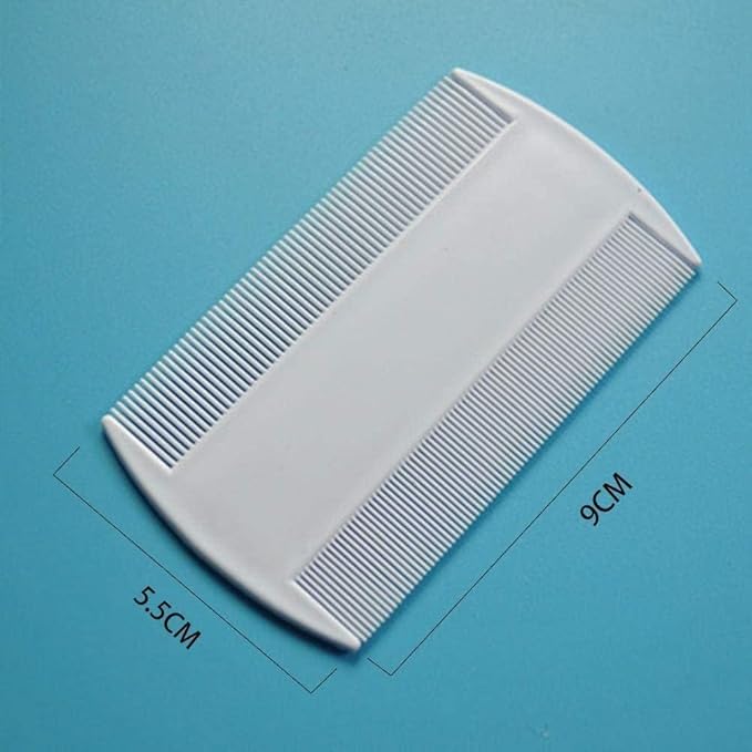 White Double Sided Double-Sided Detection Removes Head Nit Fine Tooth Head Lice Hair Combs Dog Combs For Kids Pet dog Flea Plastic Hair Nit Combs