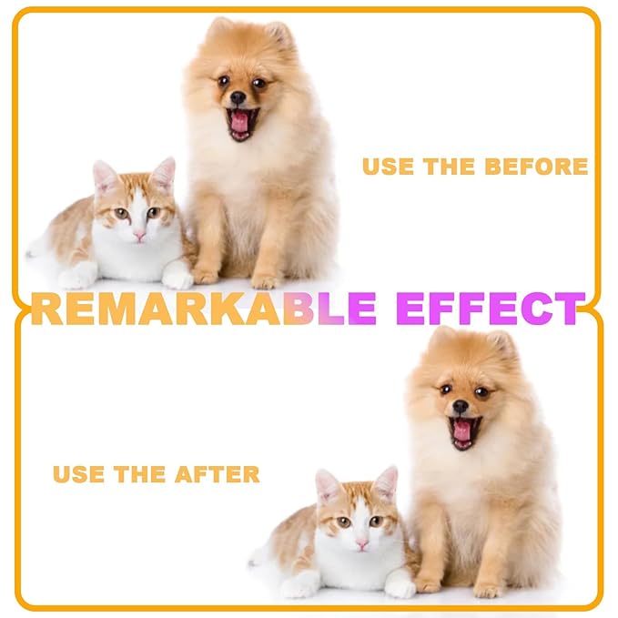 Tear Stain and Flea Comb for Small Dogs - Double-headed Pet Grooming Brush for Removing Crust and Mucus from Face