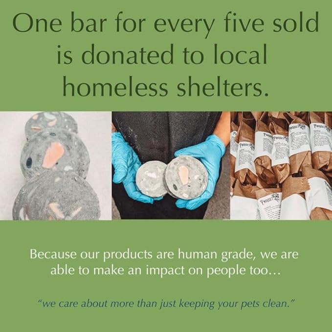 Activated Charcoal Organic Bar Shampoo for Dogs | Odor Eliminating Dog Shampoo Bar (1)