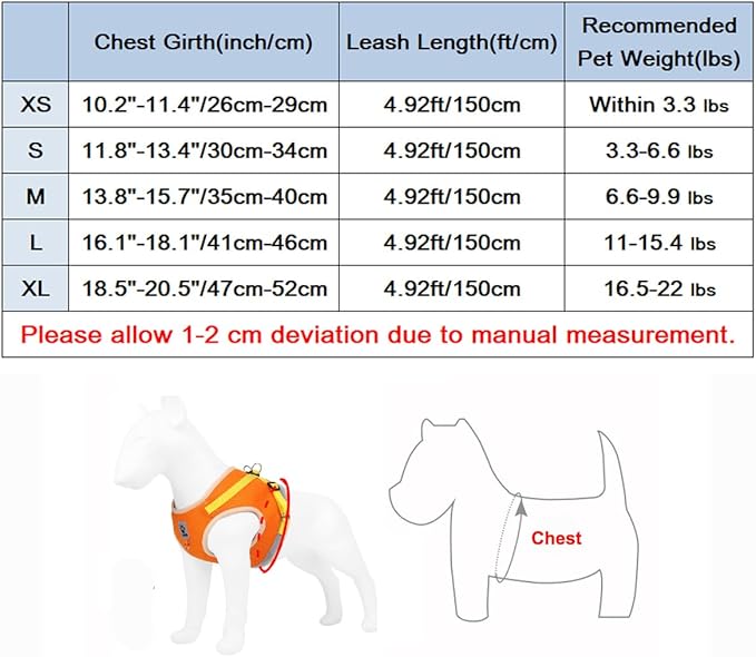 leconpet Dog Harness and Leash Set, Reflective Step in Harness Vest Set-Hook and Loop Fasteners and Buckle Design Combined with Double D Ring on The Back and Chest Ring (Pink, XL)