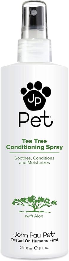 John Paul Pet Tea Tree Conditioning Spray with Aloe, Soothes, Conditions and Moisturizes, 8 fl. oz.