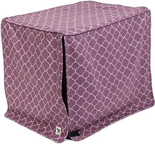 Royals 48-inch Dog Crate Cover, Double Extra Large Kennel Cover Measures 48” x 30” x 33”, Two Panel Doors Roll Up, Made from Machine-Washable 100% Cotton that is Durable, Breathable & Pre-shrunk