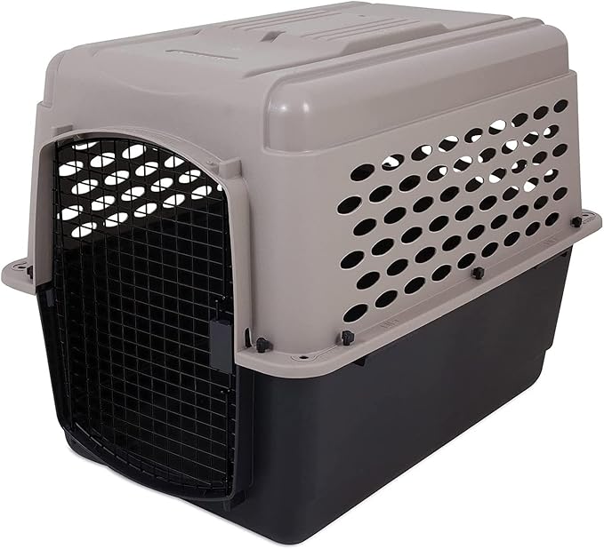 Petmate Vari Dog Kennel 36", Taupe & Black, Portable Dog Crate for Pets 50-70lbs & 290300 Kennel Travel Kit for Pets