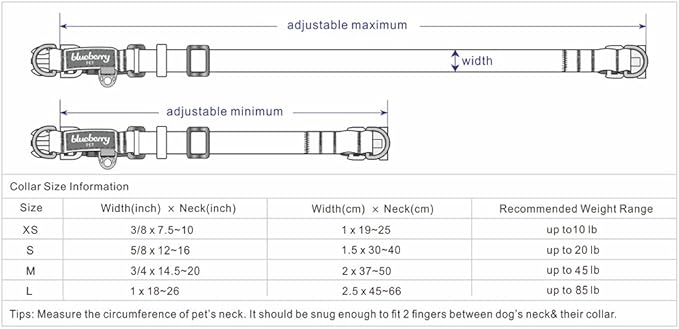Blueberry Pet 3M Reflective Dog Collar - Adjustable Safety Dog Collars for Small Dogs, Multi-Colored Stripes in Olive & Blue-Gray, Durable Nylon Small Dog Collar with Pet Safety Features