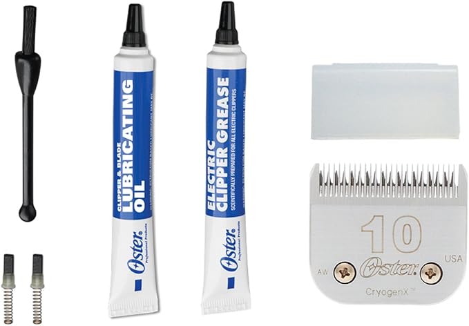 Oster Clipmaster Hair Clippers for Large Dog, Cat, and Pet Grooming with Detachable Blade for Thick Coats, Gray