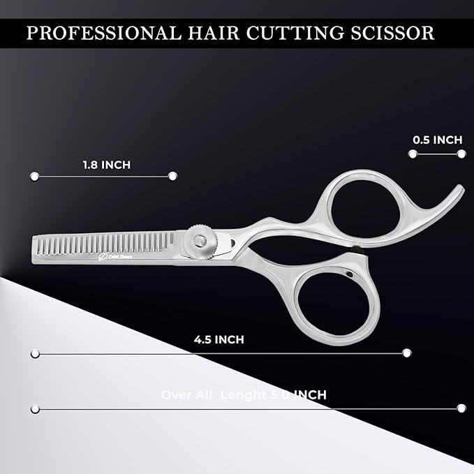 Professional Dog Grooming Scissor,5'' Inch Thinning Shears,Pet Thinning Scissors,Dog Cat Pet Grooming Scissor Pet Thinning Texturizing Shears Safety Noiseless Blunt Tip Trimming Scissor [Polish]