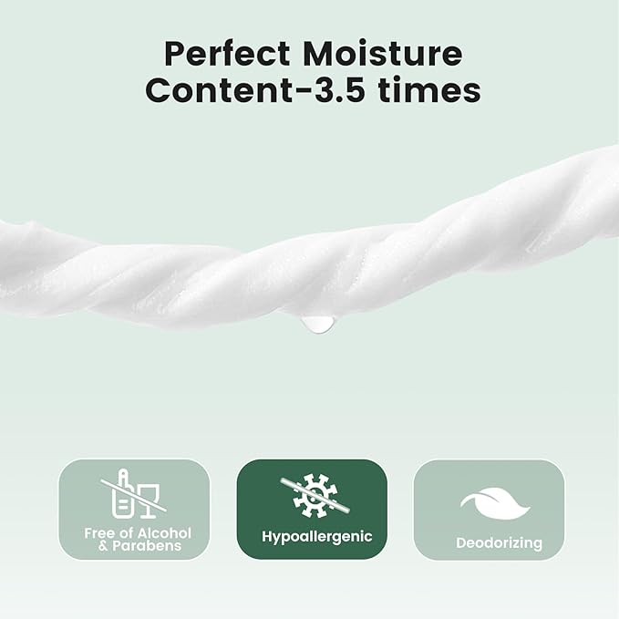 Gardner Pet Bamboo Dog Wipes for Paws and Butt, Dog Wipes Cleaning Deodorizing, Soothing Anal Gland Pets Wipes with Coconut Oil, Extra Thick Cat Wipes, Puppy Wipes, Unscented 100 Count