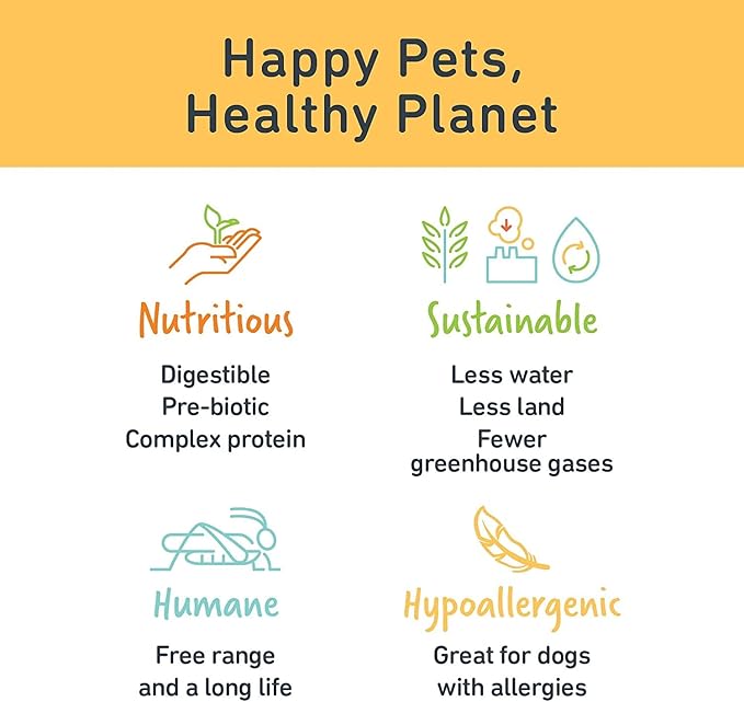 Jiminy's Original Cricket Cookie Dog Treat, 5oz, Peanut Butter & Blueberry (Pack of 3)