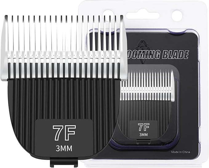 1Pack Flash Clipper Professional Detachable Replacement Blades,Compatible with Kenchii Flash Clipper Blade（Size 7F-3mm ）
