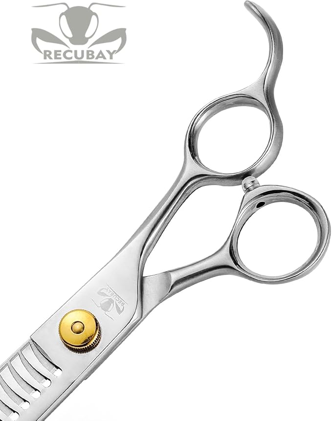 Gold Mantis Professional Dog Shears, 7.5" Blender Shear For All Breeds, Sharp and Smooth Scissoring Tools