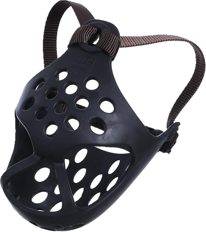 Short Snout Dog Muzzles,Soft Silicone Adjustable Breathable Bulldog Muzzle for Biting Chewing Barking Training,Ideal for Flat-Faced Dogs (Medium/13-15"(Pack of 1), Black)