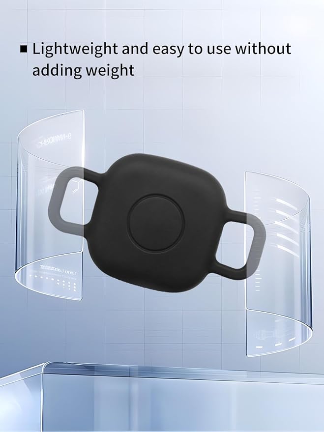 Case for Tile by Life360 Mate (2024) Bluetooth Tracker for Dog, Cat, Pets, Soft Silicone Protective Portable Scratch Shock Resistant，1 Black+1 White.