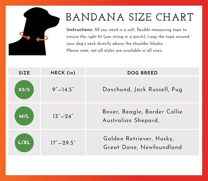 SPOT THE DOG! Reflective Dog Bandanas - High Visibility Safety Dog Accessories for Small, Large Dogs, Orange Collar, Scarf, Kerchief, Bib for Hunting, Camping, Walking at Night (Blaze Orange, L-XL)