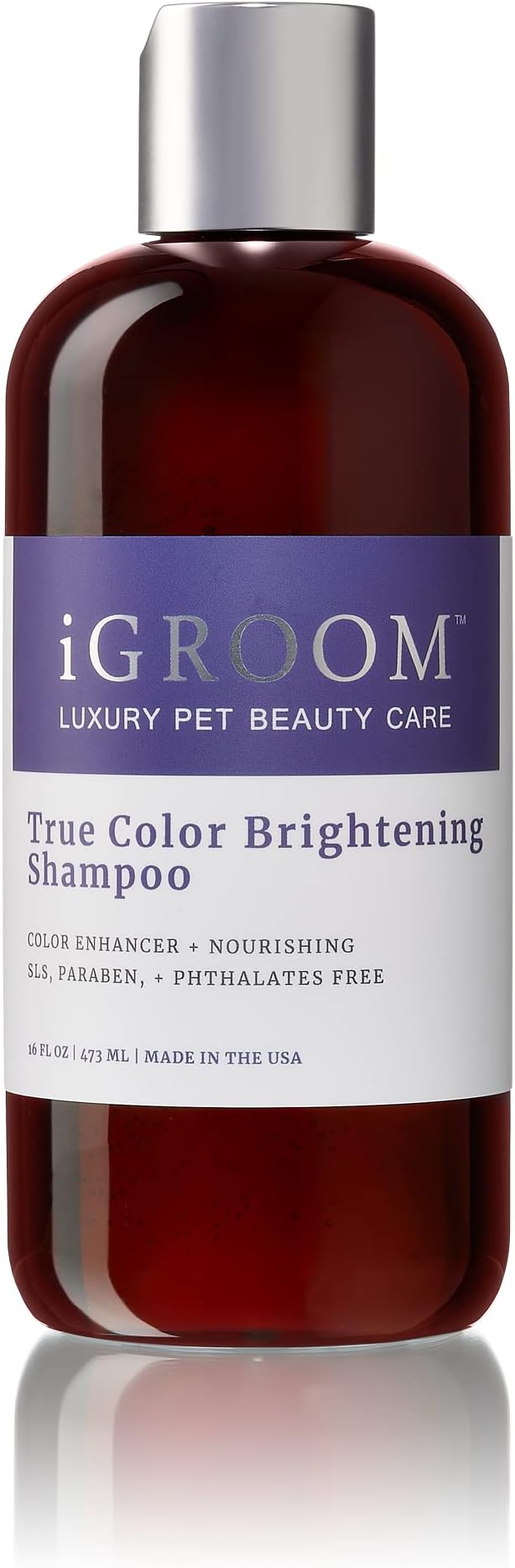 iGroom True Color Dog Shampoo, Coat Luxury Pet Beauty Care, Brighten, Enhance and Restore Natural Coat Color, Add Moisture and Condition, Made in USA, 16 oz