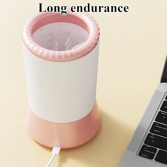 Mesen Automatic Pet Paw Cleaner, Portable Dog Foot Cleaning Machine USB Rechargeable, Dog Paw Washer Cup with Soft Silicone Brush, Automatic Foot Cleaning Machine for Small to Medium Dogs
