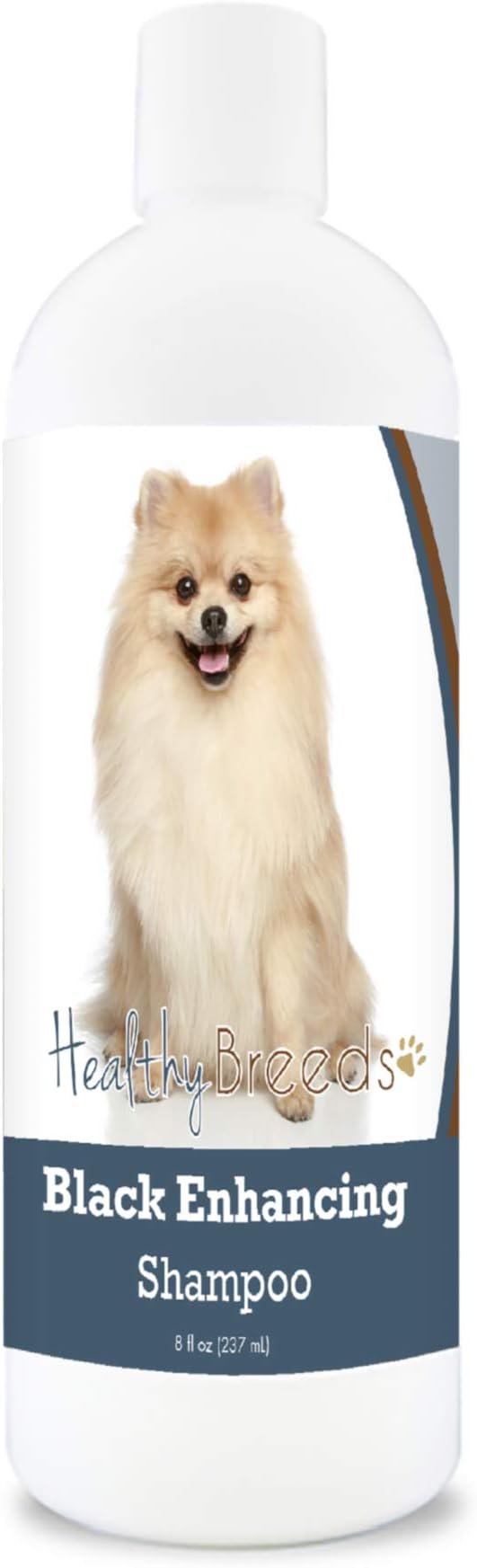Healthy Breeds Pomeranian Black Enhancing Shampoo - Gentle Cleanser with Vitamin E, Aloe & Coconut Oil That Adds Brilliance, Shine & Intensity to Darker Coats - Floral Scent - 8 oz