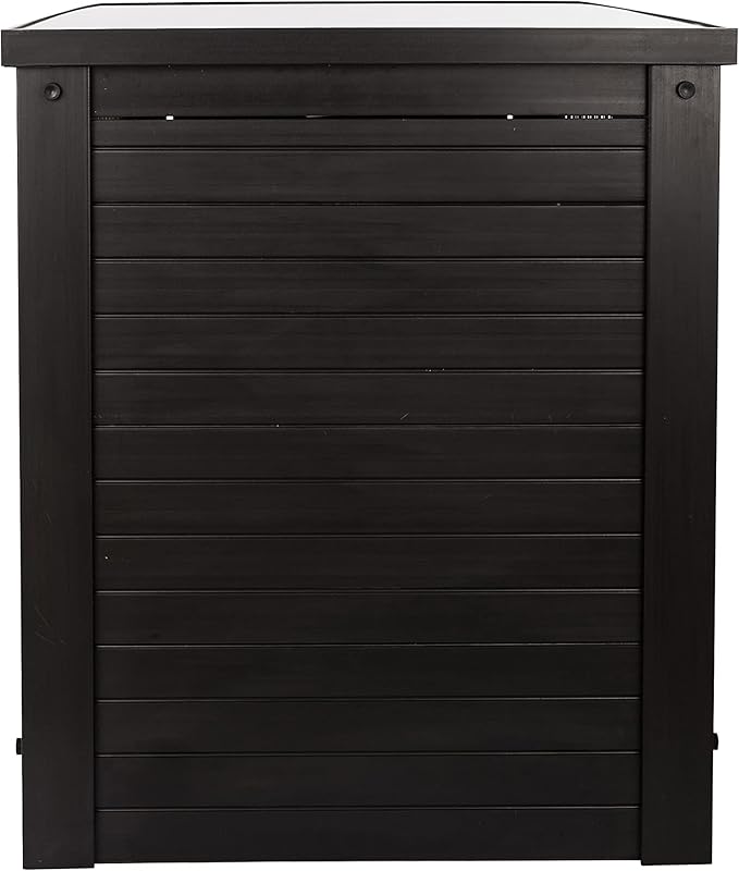 New Age Pet ECOFLEX Dog Crate End Table - Furniture-Style Pet Crate for Crate Trained Dogs - Stainless Steel Tubing & a Latched Closure - 10 Year Manufacturer's Warranty, X-Large, Black