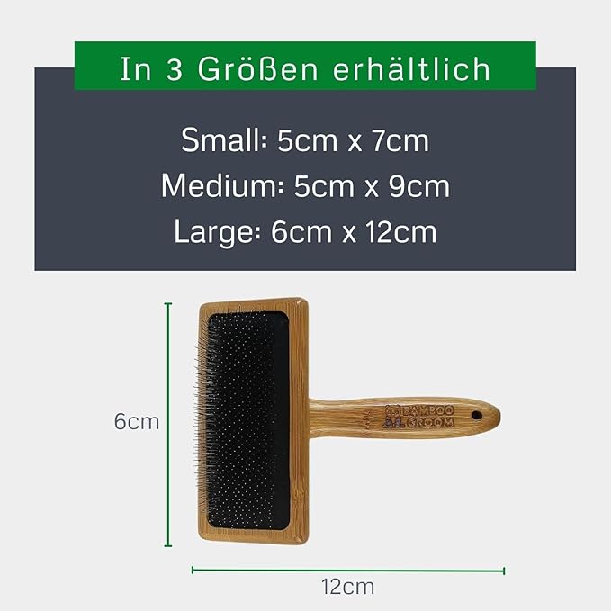 Slicker Brush with Stainless Steel Pins for Pets, Large