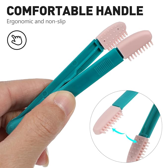 POPETPOP 2 Pcs Pet Eye Comb Tear Tool - Multifunctional Cat Eye Comb Brush, Dog Grooming Combs for Dogs Cats Removing Crust and Mucus