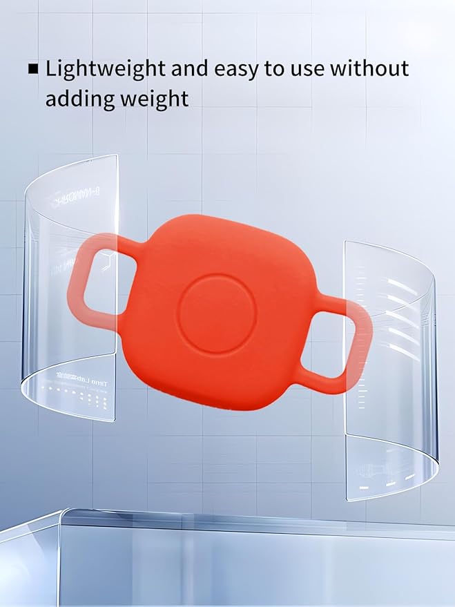 Case for Tile by Life360 Mate (2024) Bluetooth Tracker for Dog, Cat, Pets, Soft Silicone Protective Portable Scratch Shock Resistant，1 Red+1 Blue.