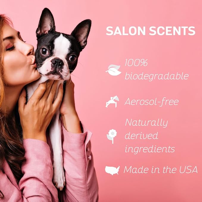 Bark2Basics Salon Scents Pet Grooming Cologne - 8 oz, Natural Professional Groomer Perfume for Dogs and Cats, Long Lasting, Made in The USA (Fresh and Clean)