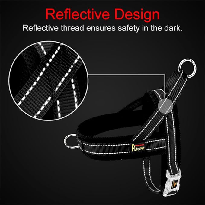 Plutus Pet No Pull Dog Harness with Breathable Mesh Padded, Adjustable Reflective Escape Proof Dog Harness, Quick Fit Dog Vest Harness for Small Medium Large Dogs(S, Cyan)