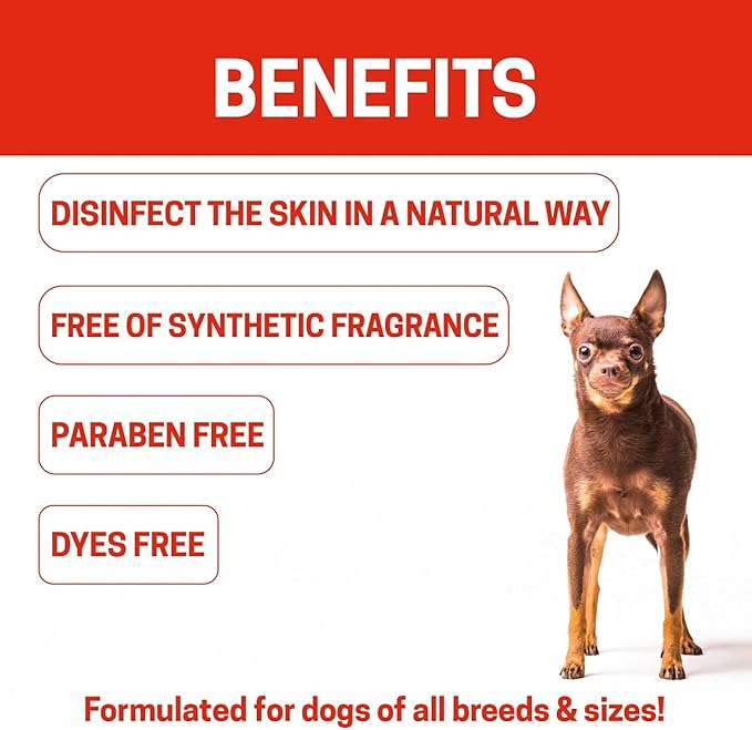 Natural Dog Shampoo for Hot Spots And Sores | Soothing Relief for Irritated Or Itchy Skin | Made In The USA With Organic and Natural Ingredients | Made with essential oils | 16fl oz 473 ml.