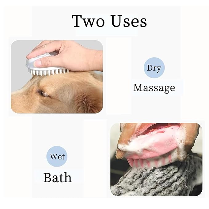 Small Dog Brush - Puppy Hair Brush- Grooming Tool for Teddy, Yorkies, Maltese, Shih Tzu, Chihuahua (Pink)
