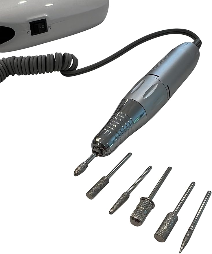Warren London Dog Nail Grinder for Dogs by Cuccio| MaxPro 35k E-File | Portable, Quiet, Low Vibration with 6 Bit Attachments | Dog Grooming Supplies for Pet Owners and Dog Groomers | USB Charged
