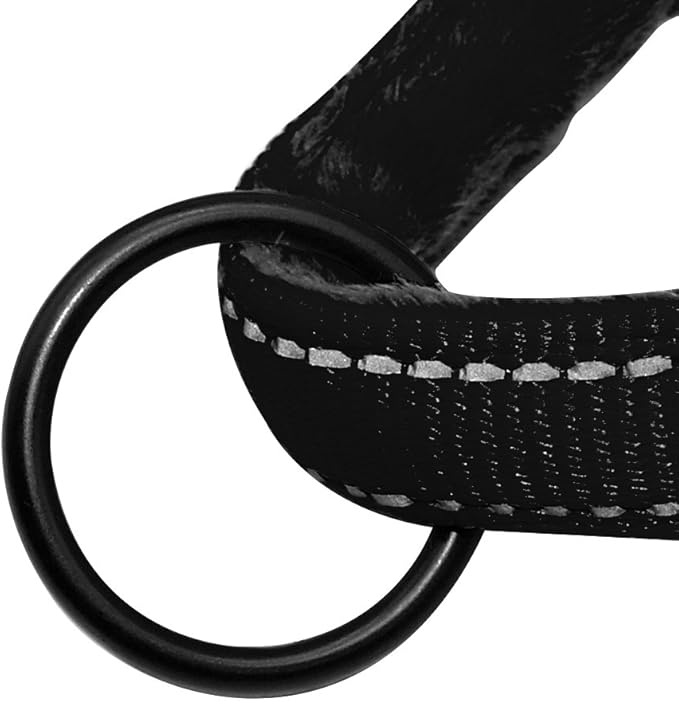 Didog Soft Flannel Padded Dog Vest Harness, Escape Proof/Quick Fit Reflective Dog Strap Harness,Easy for Training Walking,Black S Size