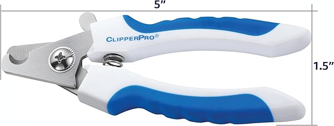 Azurro ClipperPro® Dog & Cat Pets Nail Clippers and Trimmers - Professional Pet Nail Clipper & Trimmers with Safety Guard to Avoid Over Cutting - Professional Grooming Tool for Pets
