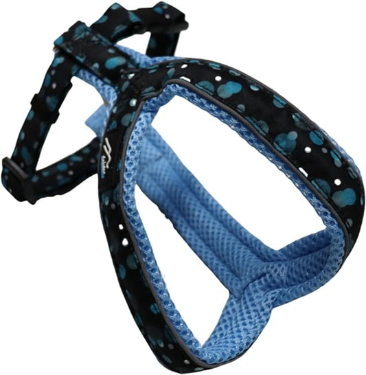 [白山:Hakusan] Y Type Mech Dog Harness Dot Made by Japanese,Comfortable, Light, Easy Put on-Off, 35- Small & Medium God, Sky Blu