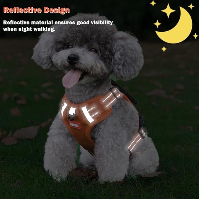 No Pull Dog Harness Reflective No Choke Pet Padded Vest Harness for Small Medium Large Dogs,Breathable Heavy Duty Dog Walking Harness with Easy Control Handle for Outdoor Training Running