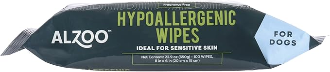 Grooming Hypoallergenic Wipes for Dogs, 100% Plant-Based Active Ingredients, 100 Count