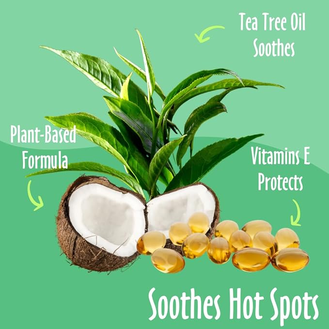 earthbath, Hot Spot Relief Pet Shampoo - Tea Tree Oil Hot Spot Treatment for Dogs, Best Dog Shampoo for Itching & Skin Conditions, Made in USA, Cruelty Free Itch Relief for Dogs - 16 Oz (1 Pack)