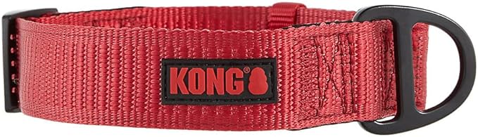 KONG Max HD Ultra Durable Neoprene Padded Dog Collar (Large, Red)