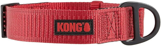 KONG Max HD Ultra Durable Neoprene Padded Dog Collar (Large, Red)