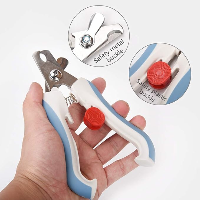 OMEM Bird Nail Clippers with Grinding Nail Scissors Tool Pet Parrot Claw Care (Pink,S)